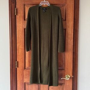 Longline Knit Sweater Cardigan